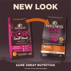 Wellness CORE Grain-Free Small Breed Turkey & Chicken Recipe Dry Dog Food & Wellness CORE Bowl Boosters Bare Turkey Freeze-Dried Dog Food Mixer Or Topper 13 Wellness CORE Grain-Free Small Breed Turkey & Chicken Recipe Dry Dog Food & Wellness CORE Bowl Boosters Bare Turkey Freeze-Dried Dog Food Mixer Or Topper -Snuggle Paws 298700 PT2. AC SS1800 V1703195410
