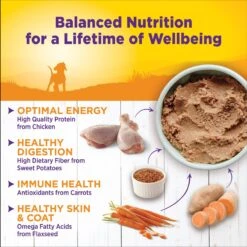 Wellness Large Breed Complete Health Puppy Deboned Chicken, Brown Rice & Salmon Meal Recipe Dry Dog Food & Wellness Complete Health Just For Puppy Canned Dog Food -Snuggle Paws 298728 PT4. AC SS1800 V1691425675