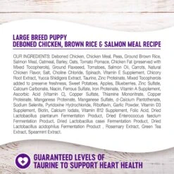 Wellness Large Breed Complete Health Puppy Deboned Chicken, Brown Rice & Salmon Meal Recipe Dry Dog Food & Wellness Complete Health Just For Puppy Canned Dog Food -Snuggle Paws 298728 PT6. AC SS1800 V1691425678