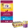 Wellness Small Breed Complete Health Senior Deboned Turkey & Peas Recipe Dry Dog Food & Wellness Complete Health Senior Formula Natural Canned Dog Food -Snuggle Paws 298752 MAIN. AC SS1800 V1683664869