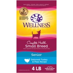 Wellness Small Breed Complete Health Senior Deboned Turkey & Peas Recipe Dry Dog Food & Wellness Complete Health Senior Formula Natural Canned Dog Food -Snuggle Paws 298752 PT5. AC SS1800 V1683664814