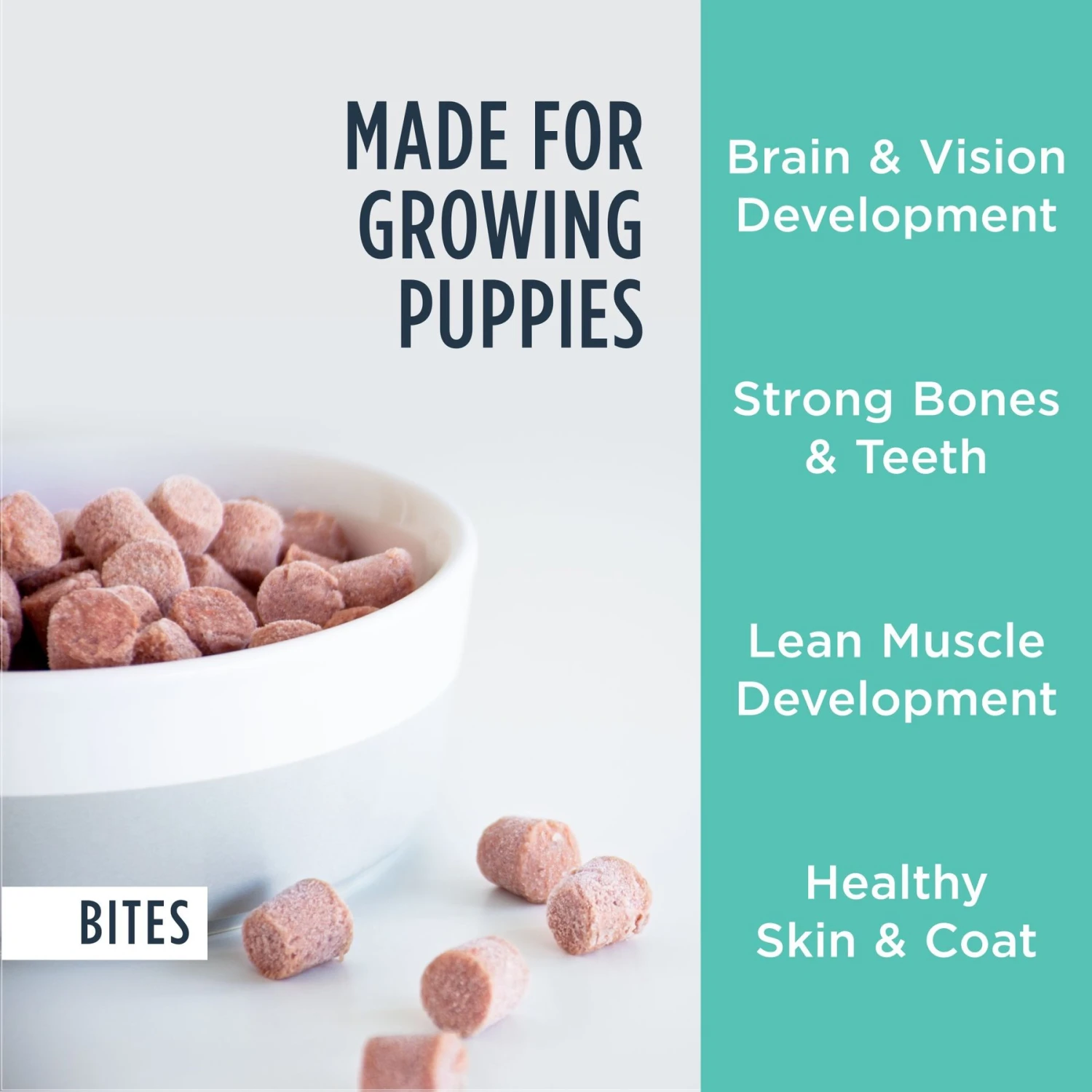 Instinct Bites Chicken Recipe Grain-Free Cage-Free Raw Frozen Puppy Food, 3-lb Bag 5 Instinct Bites Chicken Recipe Grain-Free Cage-Free Raw Frozen Puppy Food, 3-lb Bag - Image 3