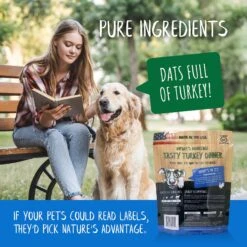 Nature's Advantage Grain-Free Tasty Turkey Dinner Dry Dog Food, 14-oz Bag -Snuggle Paws 308138 PT2. AC SS1800 V1627422722