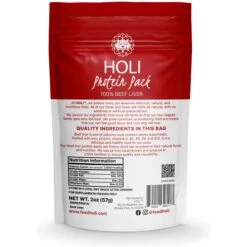 HOLI Beef Liver Protein Pack Grain-Free Freeze-Dried Dog Food Topper -Snuggle Paws 308494 PT4. AC SS1800 V1693941163
