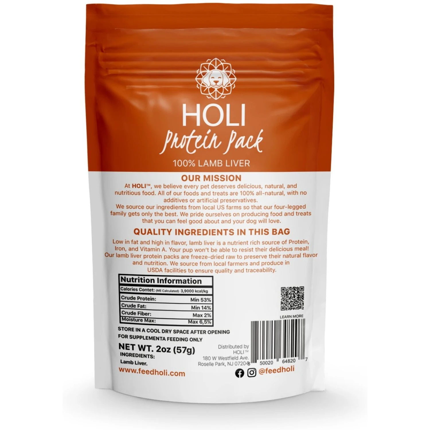 HOLI Lamb Liver Protein Pack Grain-Free Freeze-Dried Dog Food Topper 7 HOLI Lamb Liver Protein Pack Grain-Free Freeze-Dried Dog Food Topper - Image 5
