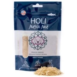 HOLI Wild Caught Salmon Protein Pack Grain-Free Freeze-Dried Dog Food Topper