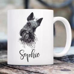 904 Custom Personalized Dog Breed Watercolor Mug, 11-oz