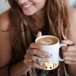 904 Custom Personalized Dog Breed Coffee Mug, 11-oz -Snuggle Paws 314614 PT3. AC SS1800 V1637026036