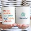 904 Custom Personalized Be The Person Your Dog Thinks You Are Double Sided Coffee Mug, 11-oz -Snuggle Paws 314638 MAIN. AC SS1800 V1637265390