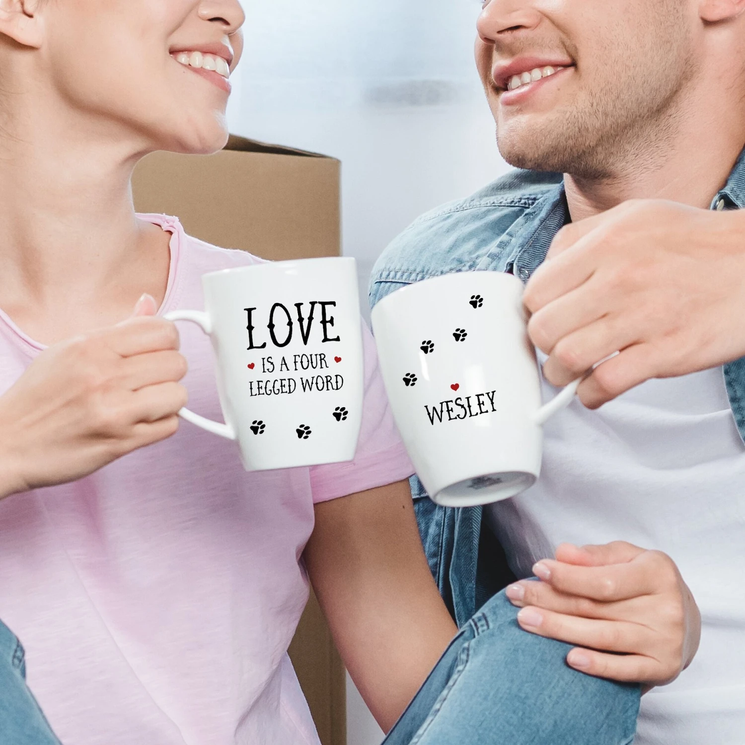 904 Custom Personalized Love Is A Four Legged Word Double Sided Coffee Mug, 11-oz 4 904 Custom Personalized Love Is A Four Legged Word Double Sided Coffee Mug, 11-oz - Image 2