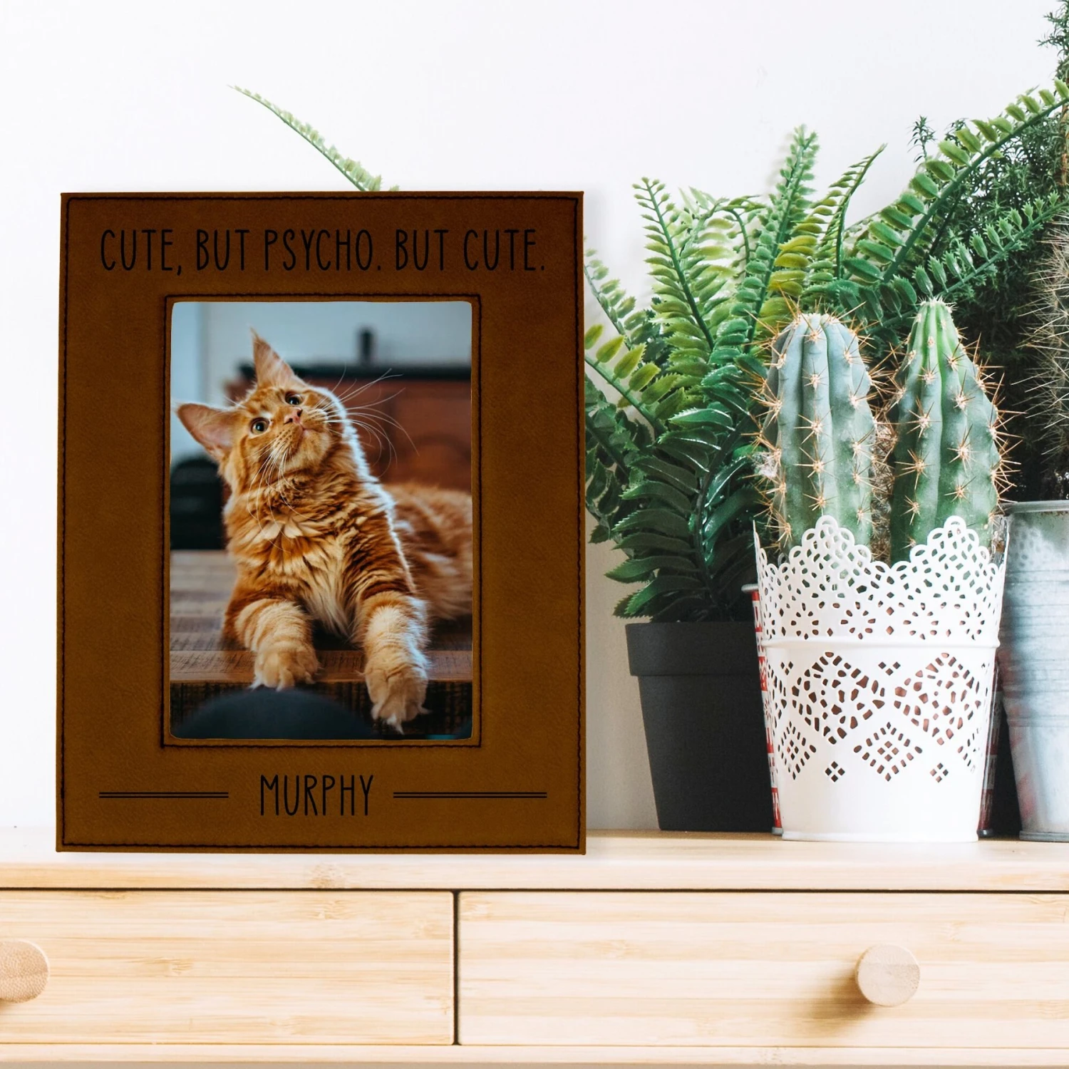 904 Custom Personalized Cute But Psycho Picture Pet Frame 4 904 Custom Personalized Cute But Psycho Picture Pet Frame - Image 2