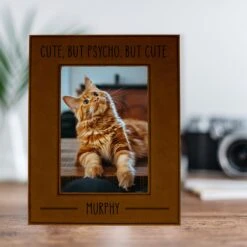 904 Custom Personalized Cute But Psycho Picture Pet Frame 9 904 Custom Personalized Cute But Psycho Picture Pet Frame -Snuggle Paws 314656 PT2. AC SS1800 V1637023360