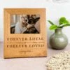 904 Custom Personalized Forever Loyal & Forever Loved Engraved Wooden Pet Picture Frame -Snuggle Paws 314658 MAIN. AC SS1800 V1626242493