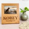 904 Custom Personalized Best Dog Ever Engraved Wooden Picture Frame -Snuggle Paws 314660 MAIN. AC SS1800 V1626241699