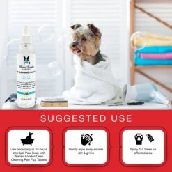 Warren London Deep Cleaning Paw Dog Spray, 8-oz Bottle -Snuggle Paws 316261 PT2. AC SS1800 V1627352806