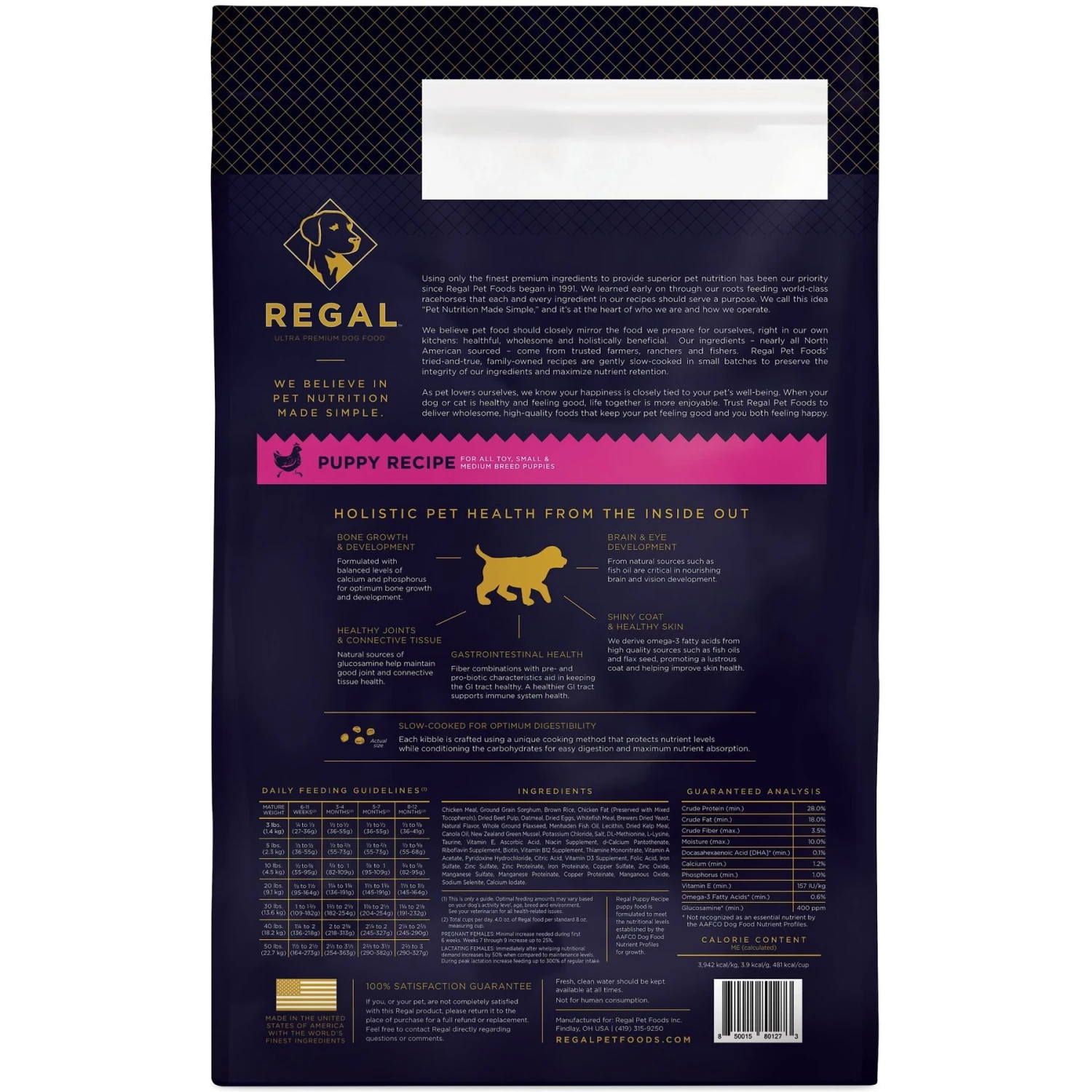 Regal Pet Foods Puppy Recipe Dry Dog Food 4 Regal Pet Foods Puppy Recipe Dry Dog Food - Image 2