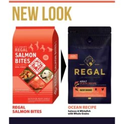 Regal Pet Foods Ocean Recipe Salmon & Whitefish Meals Whole Grains Adult Dry Dog Food -Snuggle Paws 316467 PT3. AC SS1800 V1630335859
