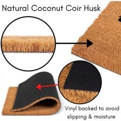 BirdRock Home Beware Of Dog' Coir Doormat -Snuggle Paws 318101 PT2. AC SS1800 V1635780979