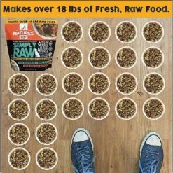 Nature's Diet Fresh Beef Simply Raw Freeze-Dried Dog Food, 3-lb Bag -Snuggle Paws 318131 PT3. AC SS1800 V1628802083