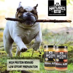 Nature's Diet Original Blend Chicken Bone Broth Dry Dog & Cat Food Topping, 16-oz Jar -Snuggle Paws 318137 PT3. AC SS1800 V1628803040