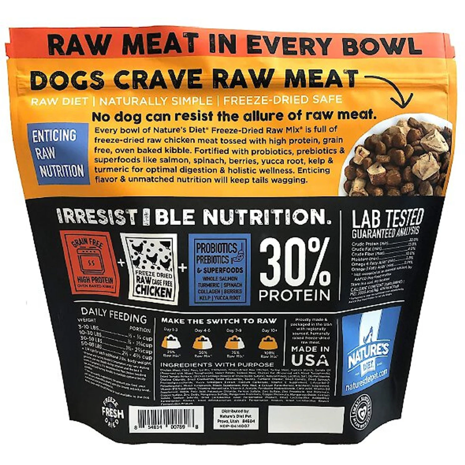 Nature's Diet Raw Mix Kibble Chicken Liver Inclusions Freeze Dried-Dog Food, 5-lb Bag 4 Nature's Diet Raw Mix Kibble Chicken Liver Inclusions Freeze Dried-Dog Food, 5-lb Bag - Image 2