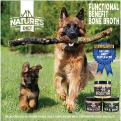 Nature's Diet Hip & Joint Bone Broth Dry Dog & Cat Food Topping, 6-oz Jar -Snuggle Paws 318147 PT5. AC SS1800 V1628803675