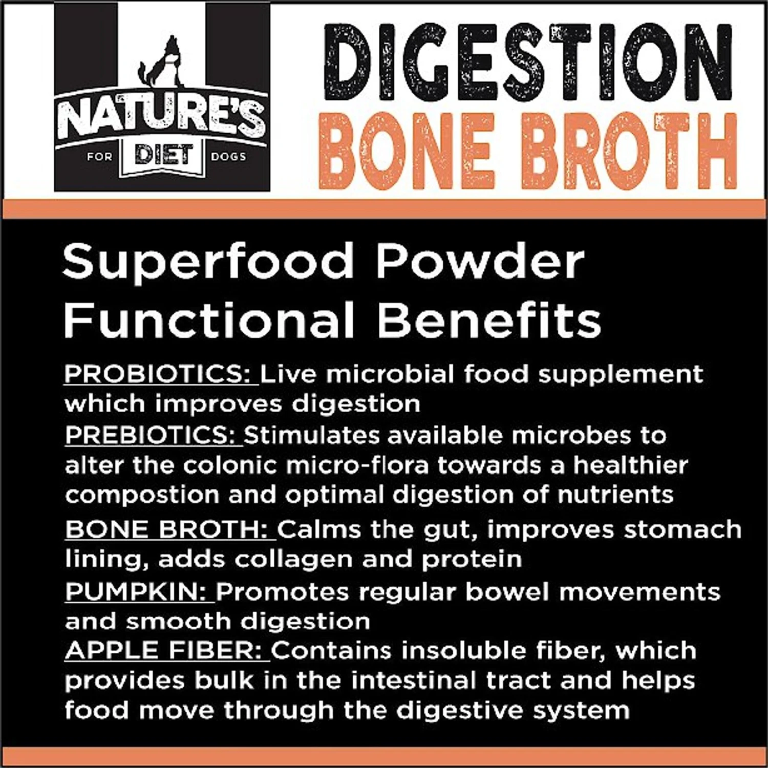 Nature's Diet Digestion Bone Broth Dry Dog & Cat Food Topping, 6-oz Jar 9 Nature's Diet Digestion Bone Broth Dry Dog & Cat Food Topping, 6-oz Jar - Image 7
