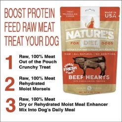Nature's Diet Beef Heart Raw Freeze-Dried Dog Treats, 4-oz Pouch 13 Nature's Diet Beef Heart Raw Freeze-Dried Dog Treats, 4-oz Pouch -Snuggle Paws 318155 PT3. AC SS1800 V1628802731