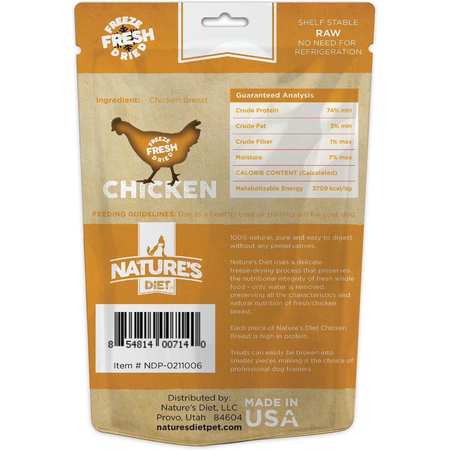 Nature's Diet Chicken Breast Raw Freeze-Dried Dog Treats, 3-oz Pouch 4 Nature's Diet Chicken Breast Raw Freeze-Dried Dog Treats, 3-oz Pouch - Image 2