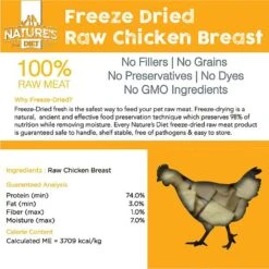 Nature's Diet Chicken Breast Raw Freeze-Dried Dog Treats, 3-oz Pouch 12 Nature's Diet Chicken Breast Raw Freeze-Dried Dog Treats, 3-oz Pouch -Snuggle Paws 318165 PT2. AC SS1800 V1628808149