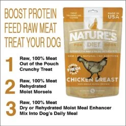 Nature's Diet Chicken Breast Raw Freeze-Dried Dog Treats, 3-oz Pouch 13 Nature's Diet Chicken Breast Raw Freeze-Dried Dog Treats, 3-oz Pouch -Snuggle Paws 318165 PT3. AC SS1800 V1628805814