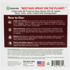 Cedarcide Peppermint All-Purpose Dog Bug Spray -Snuggle Paws 322609 PT2. AC SS1800 V1631768955