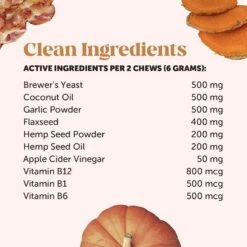 PetHonesty Flea & Tick Defense Hickory Bacon Flavor Soft Chew Flea & Tick Repellent Supplement For Dogs, 90 Count -Snuggle Paws 322615 PT2. AC SS1800 V1689362211