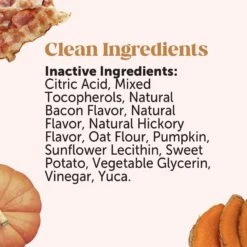 PetHonesty Flea & Tick Defense Hickory Bacon Flavor Soft Chew Flea & Tick Repellent Supplement For Dogs, 90 Count -Snuggle Paws 322615 PT3. AC SS1800 V1689362327