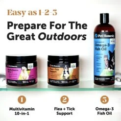 PetHonesty Flea & Tick Defense Hickory Bacon Flavor Soft Chew Flea & Tick Repellent Supplement For Dogs, 90 Count -Snuggle Paws 322615 PT6. AC SS1800 V1689362209