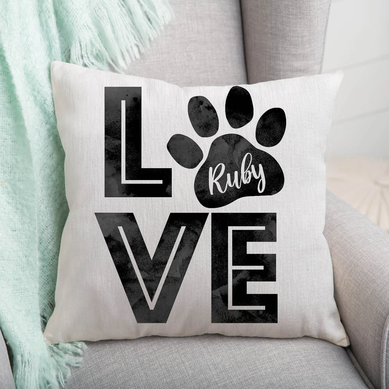 Custom Personalization Solutions Love My Pooch Personalized Throw Pillow 4 Custom Personalization Solutions Love My Pooch Personalized Throw Pillow - Image 2