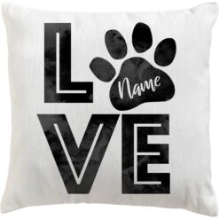 Custom Personalization Solutions Love My Pooch Personalized Throw Pillow 8 Custom Personalization Solutions Love My Pooch Personalized Throw Pillow -Snuggle Paws 326741 PT3. AC SS1800 V1632420702