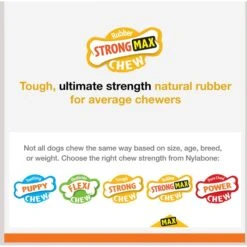 Nylabone Strong MAX Chew Cone Stuffable Chew Toy For Dogs MAX Rubber Stuffable Cone Beef Max -Snuggle Paws 329491 PT3. AC SS1800 V1696515981