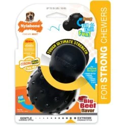 Nylabone Strong MAX Chew Cone Stuffable Chew Toy For Dogs MAX Rubber Stuffable Cone Beef Max -Snuggle Paws 329491 PT8. AC SS1800 V1696516042