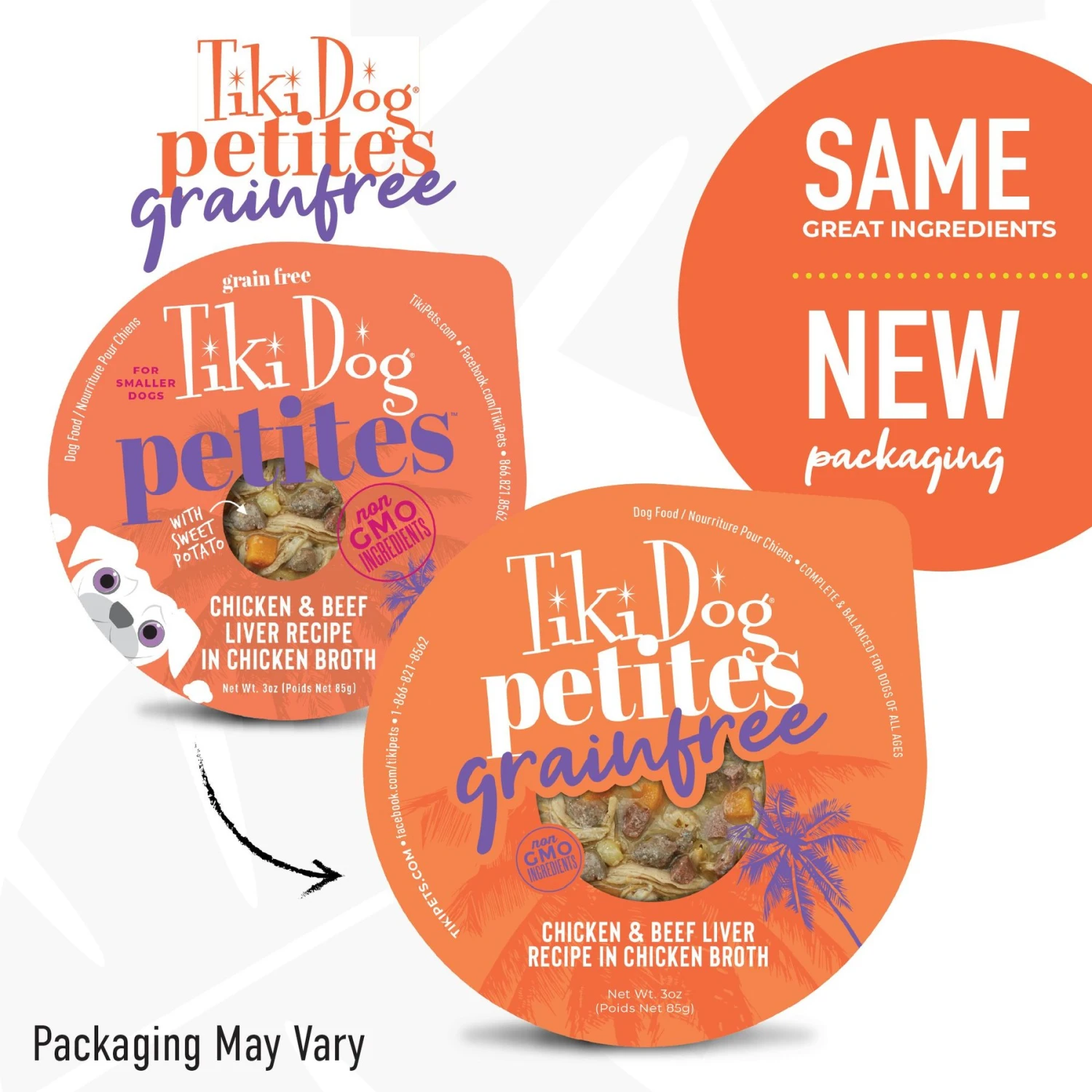 Tiki Dog Aloha Petites Chicken & Beef Liver Recipe In Chicken Broth Wet Dog Food, 3-oz Cup, Case Of 4 4 Tiki Dog Aloha Petites Chicken & Beef Liver Recipe In Chicken Broth Wet Dog Food, 3-oz Cup, Case Of 4 - Image 2