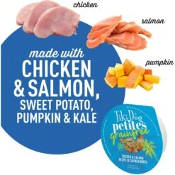 Tiki Dog Aloha Petites Chicken & Salmon Recipe In Chicken Broth Wet Dog Food, 3-oz Cup, Case Of 4 12 Tiki Dog Aloha Petites Chicken & Salmon Recipe In Chicken Broth Wet Dog Food, 3-oz Cup, Case Of 4 -Snuggle Paws 333560 PT3. AC SS1800 V1633390647