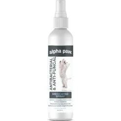 Alpha Paw Antibacterial & Antifungal Medicated Dog & Cat Spray, 8-oz Bottle