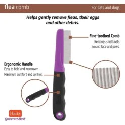 Hartz UltraGuard Rid Flea & Tick Oatmeal Dog Shampoo & Hartz Groomer's Best Flea Comb For Dogs & Cats -Snuggle Paws 338723 PT8. AC SS1800 V1635915982
