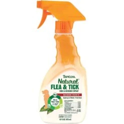 TropiClean Maximum Strength Natural Flea & Tick Dog Shampoo & TropiClean Natural Flea & Tick Dog & Bedding Spray -Snuggle Paws 338733 PT5. AC SS1800 V1635898675