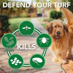 Vet's Best Advanced Strength Flea & Tick Dog Shampoo & Vet's Best Flea + Tick Yard & Kennel Spray For Dogs -Snuggle Paws 338735 PT7. AC SS1800 V1635914289