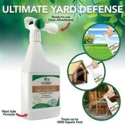 Vet's Best Advanced Strength Flea & Tick Dog Shampoo & Vet's Best Flea + Tick Yard & Kennel Spray For Dogs -Snuggle Paws 338735 PT8. AC SS1800 V1635868622