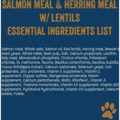 Team Dog Salmon Meal & Herring Meal 26/20 Essential Blend Premium Dry Dog Food, 33-lb Bag -Snuggle Paws 342072 PT8. AC SS1800 V1685132973