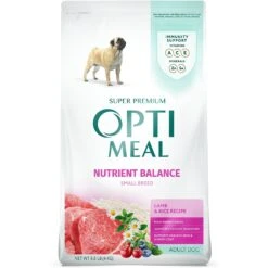Optimeal Nutrient Balance Lamb & Rice Recipe Small Breed Dry Dog Food