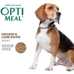 Optimeal Tender Morsels With Chicken & Lamb In Savory Sauce Recipe Wet Dog Food, 3-oz Pouch, Case Of 24 -Snuggle Paws 342197 PT4. AC SS1800 V1691505678