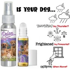 The Blissful Dog Relax Dog Aromatherapy Spray, 2.76-oz 10 The Blissful Dog Relax Dog Aromatherapy Spray, 2.76-oz -Snuggle Paws 343998 PT3. AC SS1800 V1635519397